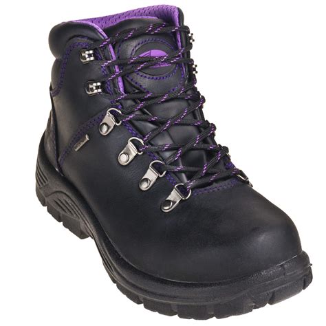 Avenger Boots Womens A7124 Black Waterproof Steel Toe Eh Hiker Work Boots