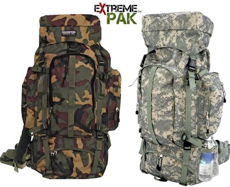 Extreme Pak Big Camo Backpack Water Resistant Hiking Camping Camouflage