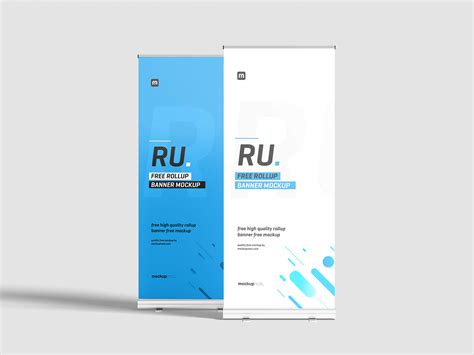 4 Free Pull-Up Banner Mockup PSD Files - Good Mockups