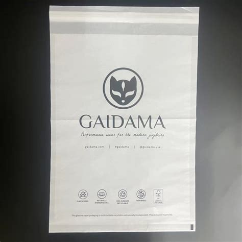 Customized Biodegradable Glassine Paper Bag Garment 100 Receycable