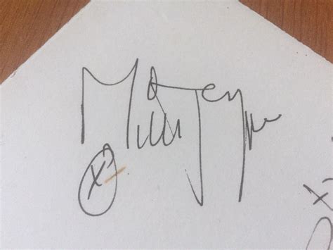 Jagger Watts Rolling Stones X Signiert Autogramm Unterschrift