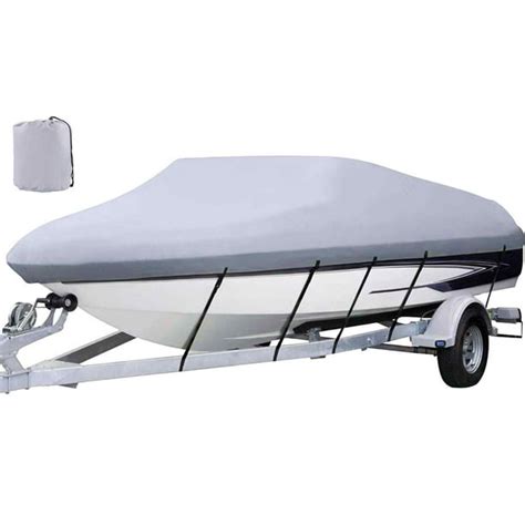 BENTISM Waterproof Boat Cover, 25'-28' Trailerable Boat Cover, Beam ...