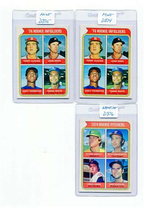 Rookie Infielders 604 Prices Rookie 1974 Topps Baseball Cards