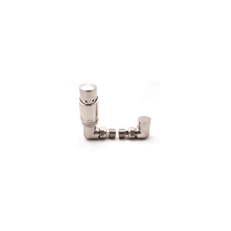 Reina Modal Corner Brushed Trv Radiator Valves Inc Lockshield