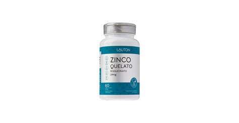 Zinco Quelato Bisglicinato 29mg Vegano 60 Capsulas Lauton Natural