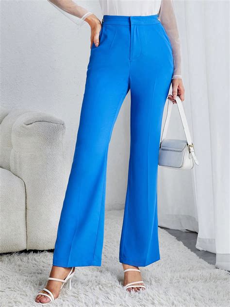 Shein Tall High Waist Flare Leg Pants Shein Usa