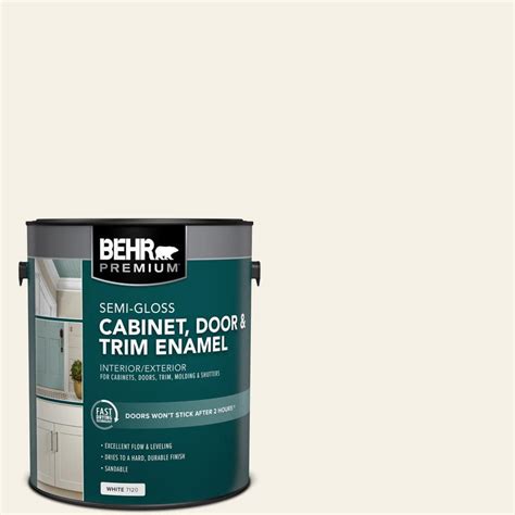 BEHR PREMIUM 1 Gal GR W15 Palais White Semi Gloss Enamel Interior