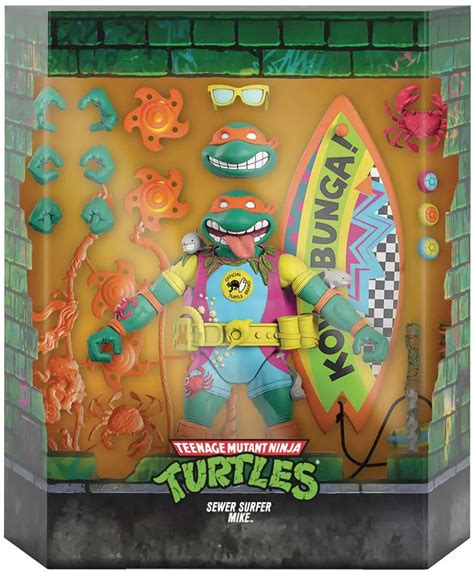 Teenage Mutant Ninja Turtles Ultimates Series 6 Sewer Surfer Mike 7