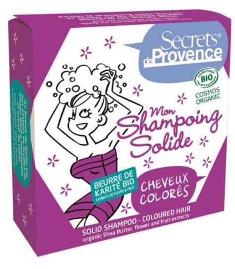 Mon shampoing solide pour Cheveux Colorés 85g Secrets De Provence L