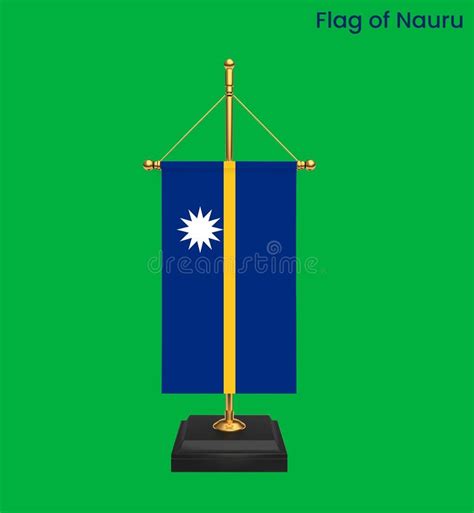 Alto Nivel De Detalle De Nauru Bandera Nacional De Nauru Ilustraci N