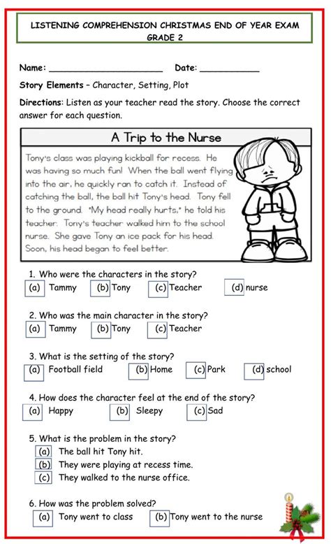 Free Comprehension Worksheets For Grade 3