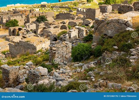 The Ruins Of Necropolis Graveyard Of Hierapolis Pamukkale Turkey