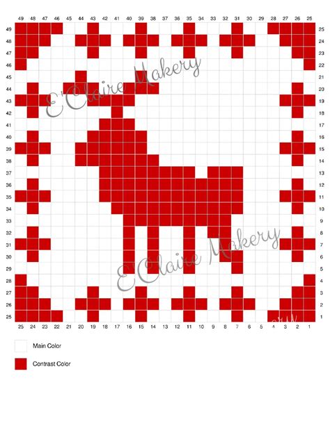 Reindeer Crossing Free Graph Eclaire Makery