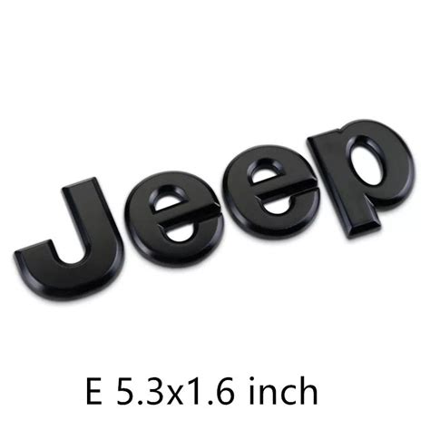 Jeep Metal Chrome Logo Emblem Badge Symbol Decoration Carsoda