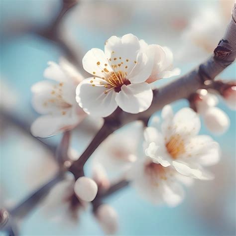 Branches Of Blossoming Apricot Premium Ai Generated Psd