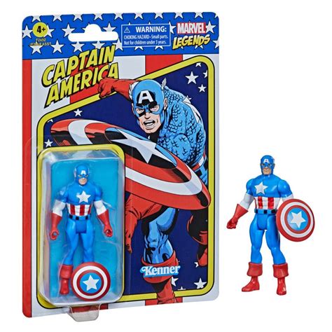 Marvel Legends Retro 375 Collection Captain America 3 34 Inch Action