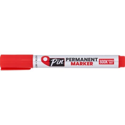 Pin Permanent Marker Koli Kalemi Yuvarlak Uç Kırmızı 10 lu Fiyatı