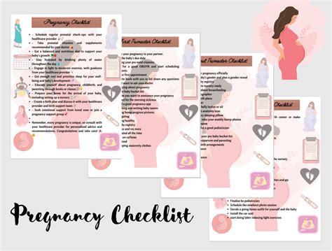 Pregnancy Checklist Pregnancy Checklist By Trimester Pregnancy