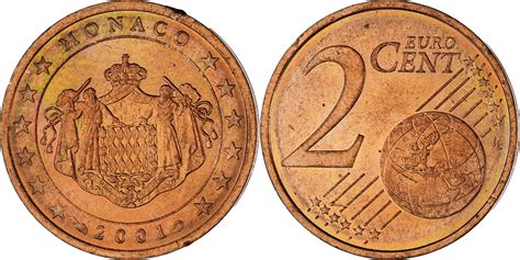 Monaco Euro Cent A Rainier Iii Paris Unz Copper Plated