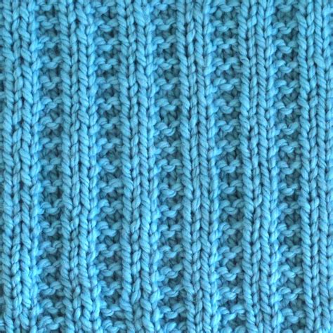 Garter Ribbing Stitch Knitting Pattern Studio Knit