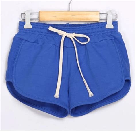 Pantalones cortos deportivos de algodón para mujer Shorts holgados de