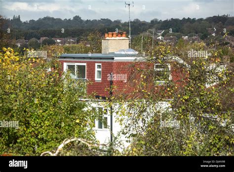 English Suburban House Stock Photo Alamy