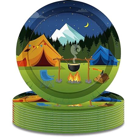 Amazon Blue Orchards Camping Dinner Plates Pack Camping