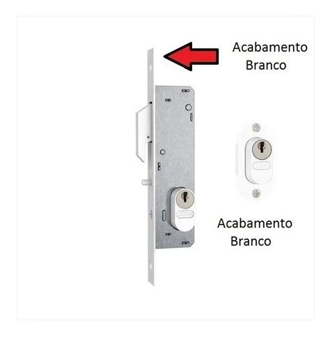 Fechadura Porta De Correr Aluminio Stam 902 Branca Mercado Livre