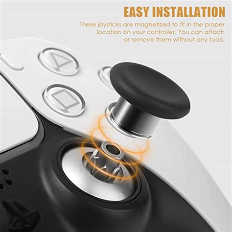 TOMSIN Magnetic Thumbstick Set For PS5 Controller 8 In 1 Swap