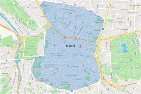 Zbe Madrid Mapa Actualizado Diciembre