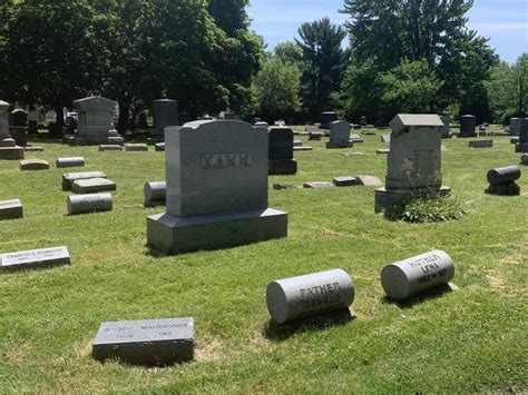 Kamm Gravestones In Alger Cemetery Cleveland Historical