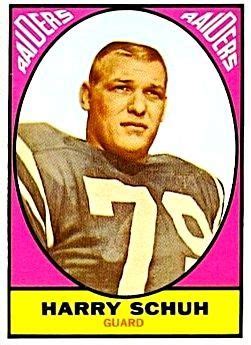 1967 Topps Harry Schuh Raiders American Football League Football