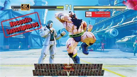 Street Fighter V Urien Vs Zangief Timely Revenge Youtube