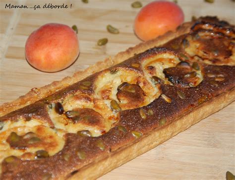 Tarte amandine abricot pistache Maman ça déborde