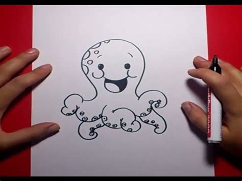 Como Dibujar Un Pulpo Paso A Paso How To Draw A Octopus Youtube