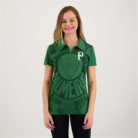 Polo Palmeiras Effect Logo Feminina Verde Verde