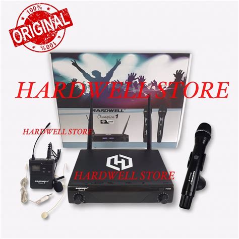 Jual Mic Wireless Hardwell Champion Kombinasi Handheld Clip On