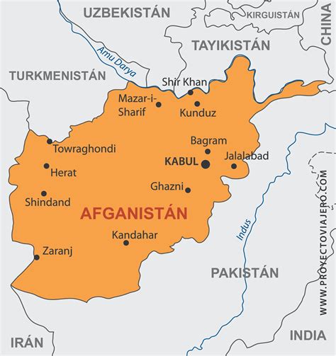 Mapas de Afganistán el emirato islámico de los talibanes