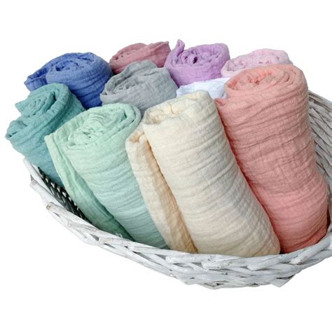 Newborn Swaddle Wrap Baby Blankets Muslin Cotton Infant Blanket