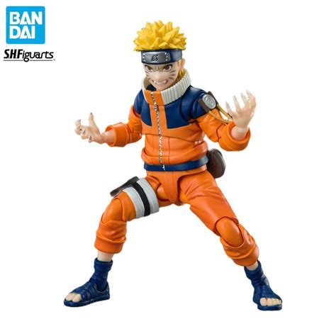 Original Bandai Naruto Shfiguarts Figura Anime Uzumaki Naruto Estatueta