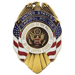 United States Capitol Police Badge from the Inauguration of George Bush