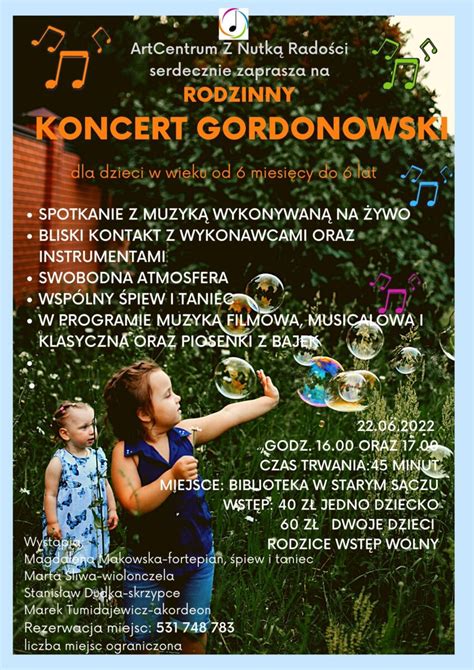 Koncert Gordonowski W Starym S Czu Starosadeckie Info