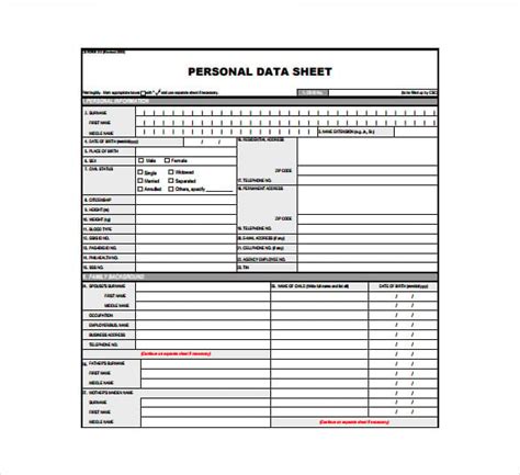 Technical Data Sheet Template