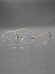 Men Anti Blue Light Rimless Eyeglasses SHEIN USA