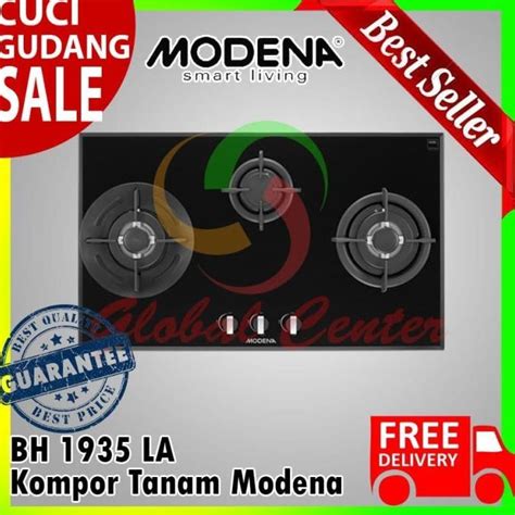 Jual Kompor Tanam Modena Built In Hob Gas 90 Cm 3 Tungku Bh 1935 La