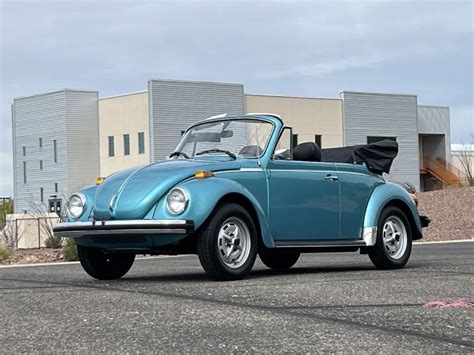 1979 Volkswagen Beetle 39151 Miles River Blue 1979 Beetle Convertible Convertib Used