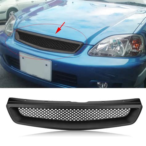 Aliexpress Buy Car Abs Chrome Front Mesh Grille Cover Trim Front