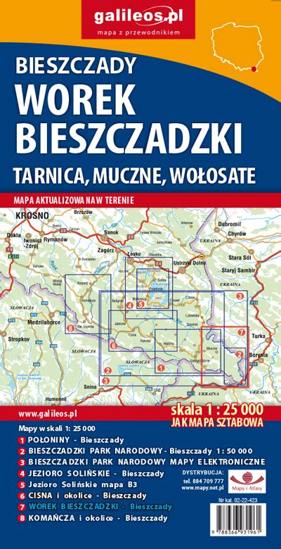 Worek Bieszczadzki Tarnica Muczne Wołosate Mapy GPS sklep z mapami