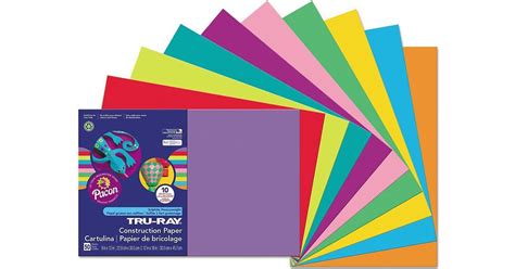 Pacon Tru Ray Construction Paper 12 X 18 Assorted 50 Sheets • Price