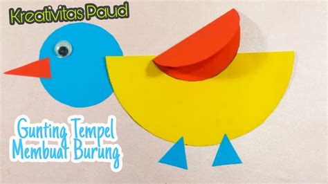 Membuat Gambar Tempel Burung Dari Kertas Origami Membuat Burung